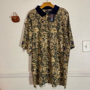 HB Sport Harbor Bay Polo Shirt Size 2X Color yellow gray black Short Sleeves